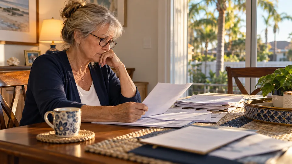 A retired landlord unsure what to do with storm repair invoices and an insurance letter